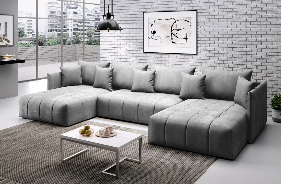 Modern Large UShaped Sofa Bed 'SEOUL' ChillMe